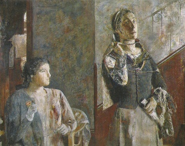 Mujeres en diálogo, de Antonio López García