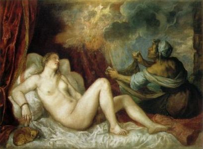Dánae y la lluvia de oro, de Tiziano