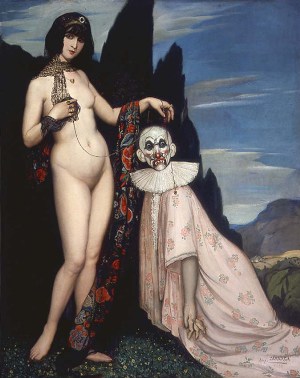 La mujer y el pelele, de Ángel Zárraga