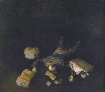 Emigrante muerto, por Cristóbal Toral