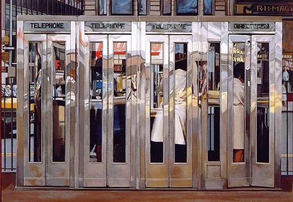 Cabinas telefónicas, de Richard Estes 