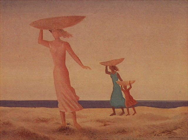 Mujeres en la playa, de Tomás Santa Rosa Júnio