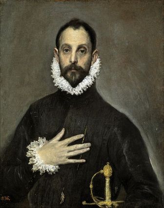 El caballero de la mano en el pecho, de El Greco