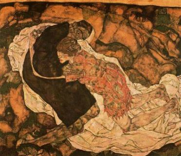 La muerte y la muchacha, de Egon Schiele