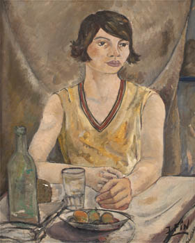 Figura femenina sentada, de José Fin