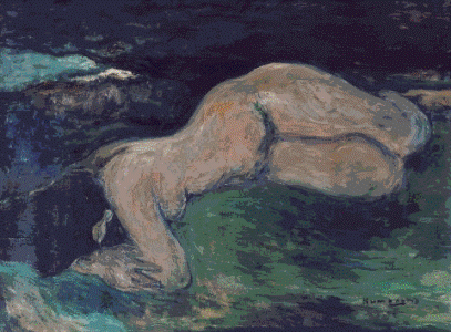 Desnudo en verde, de Víctor Humareda