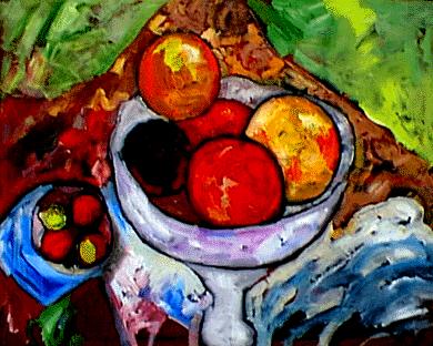 Bodegón con frutas, de Ernesto León