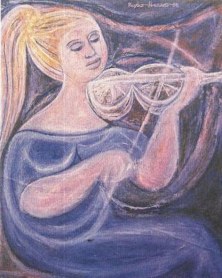 Mujer con violín, de Héctor Rojas Herazo